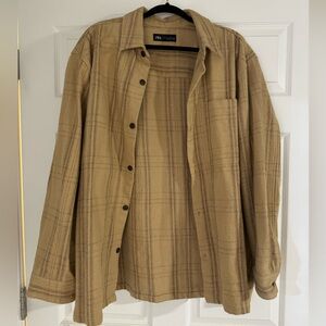 Mens Zara Flannel Shirt Jacket.